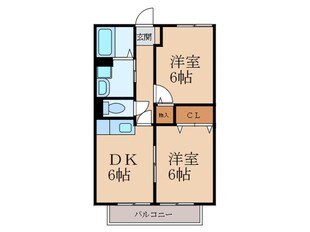 エトワ－ル葛原の物件間取画像